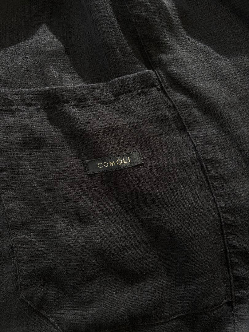 COMOLI リネンダブルクロスジャケット　ドローストリングパンツ　セットアップ