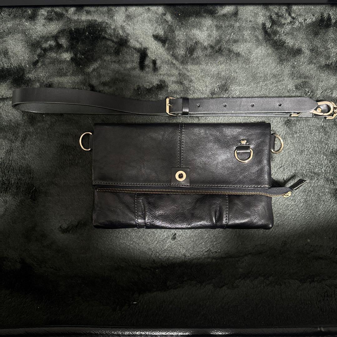 ムーンエージデビルメント DECADE レザー 2way ショルダーバッグ　黒