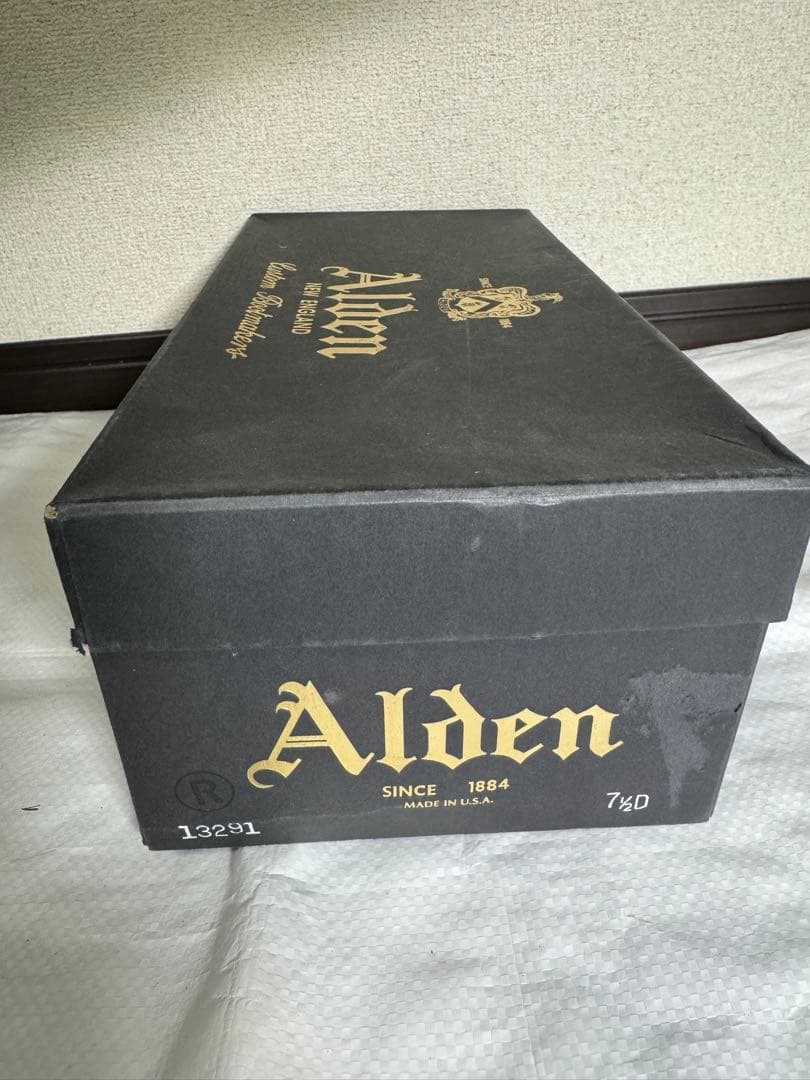 ALDEN オールデン 革靴 スウェード7.5 B/D 約25.5cm 箱 袋付
