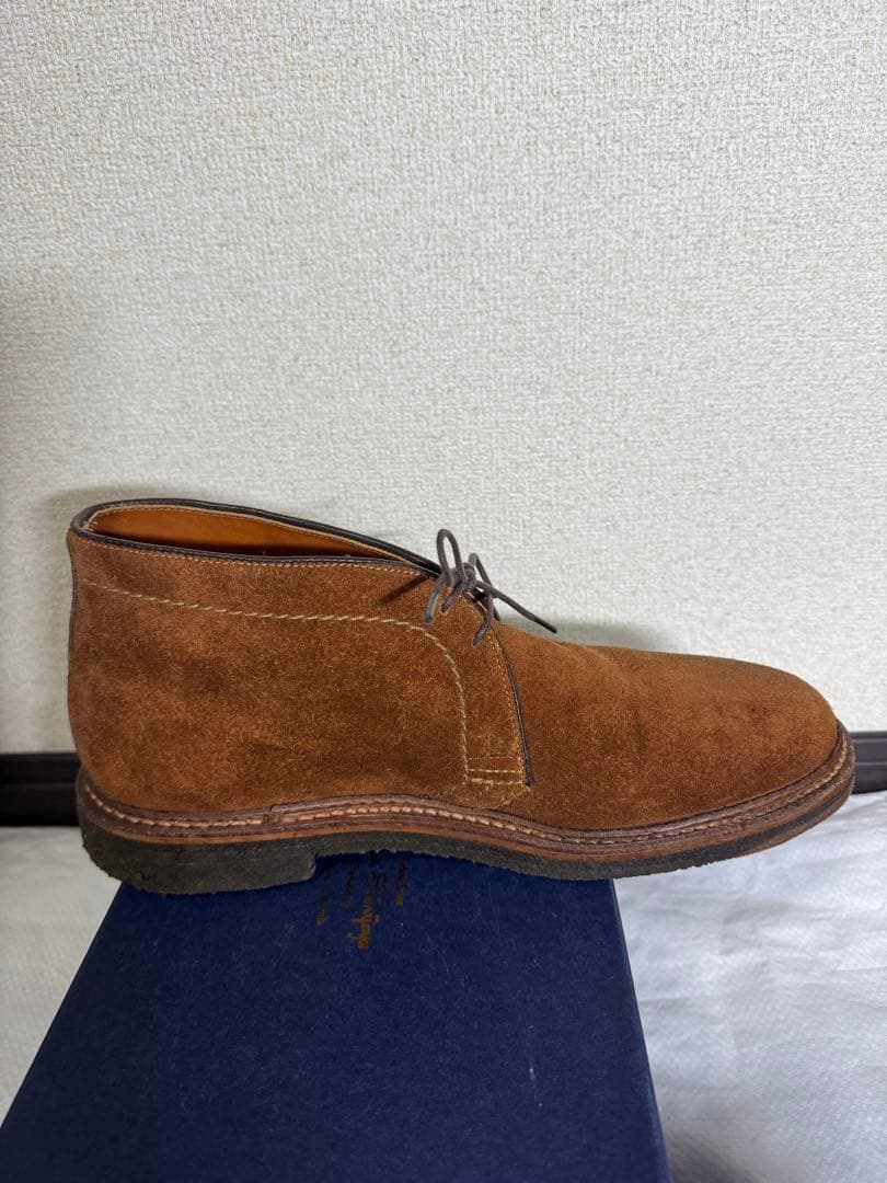 ALDEN オールデン 革靴 スウェード7.5 B/D 約25.5cm 箱 袋付