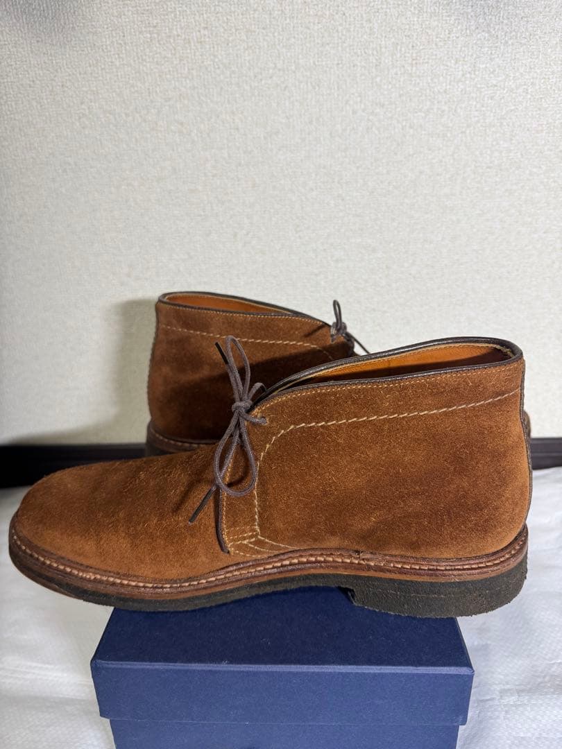 ALDEN オールデン 革靴 スウェード7.5 B/D 約25.5cm 箱 袋付
