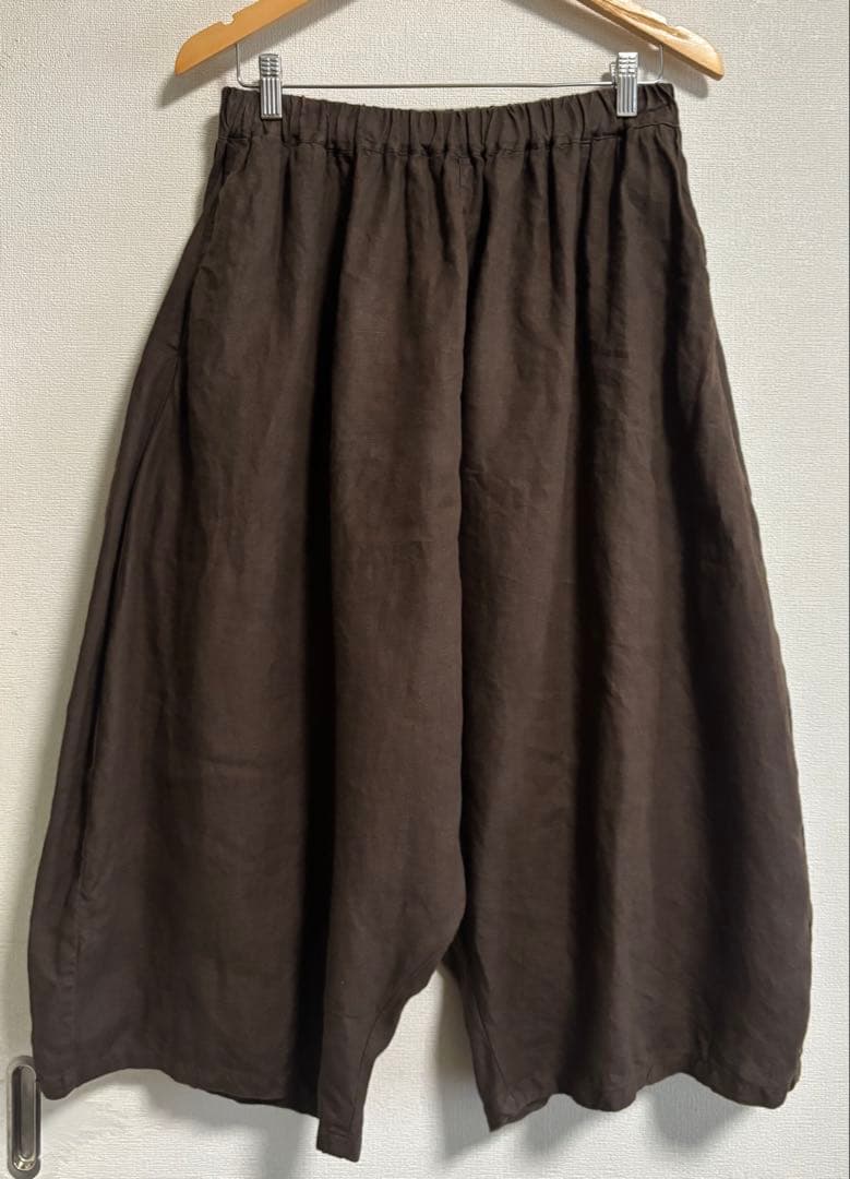 【美品】nest Robe サルエルパンツ ダークブラウン