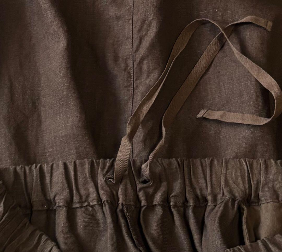 【美品】nest Robe サルエルパンツ ダークブラウン