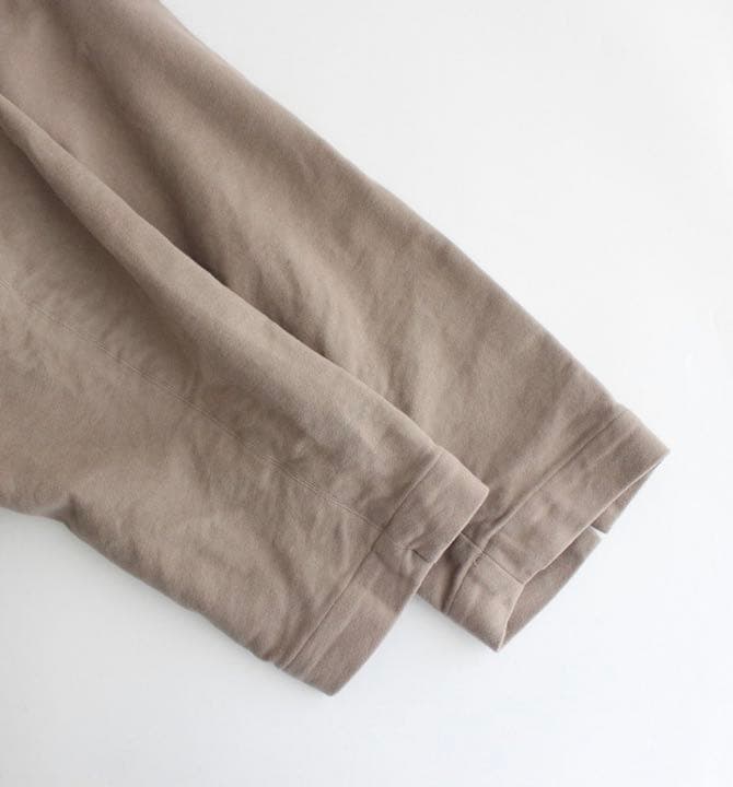 FIRMUM ドライドビーモールスキン ノーカラーダブルブレストオーバーコート