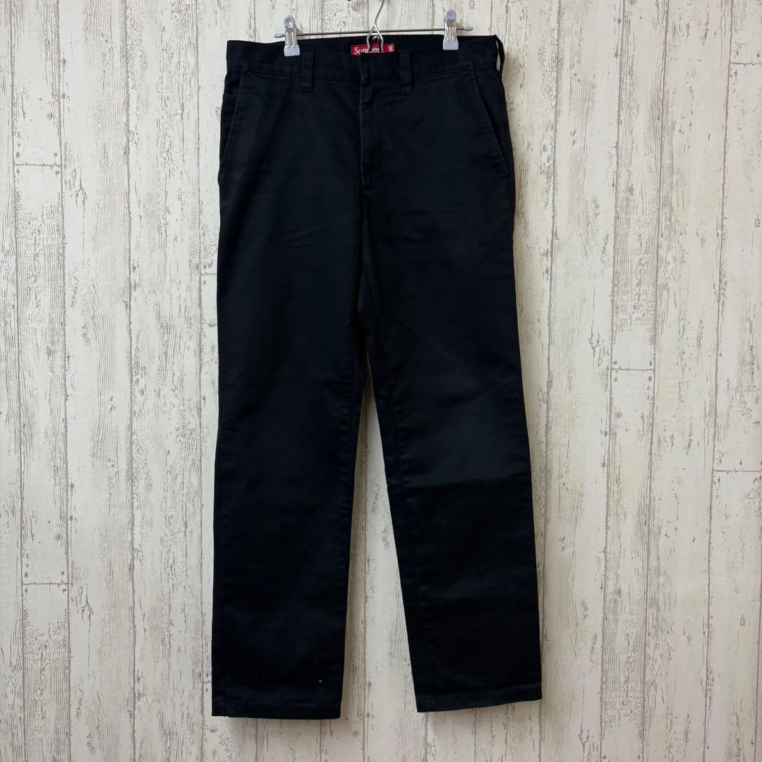 【激レア】SUPREME シュプリーム　ワークパンツ　チノパン　完売モデル　黒