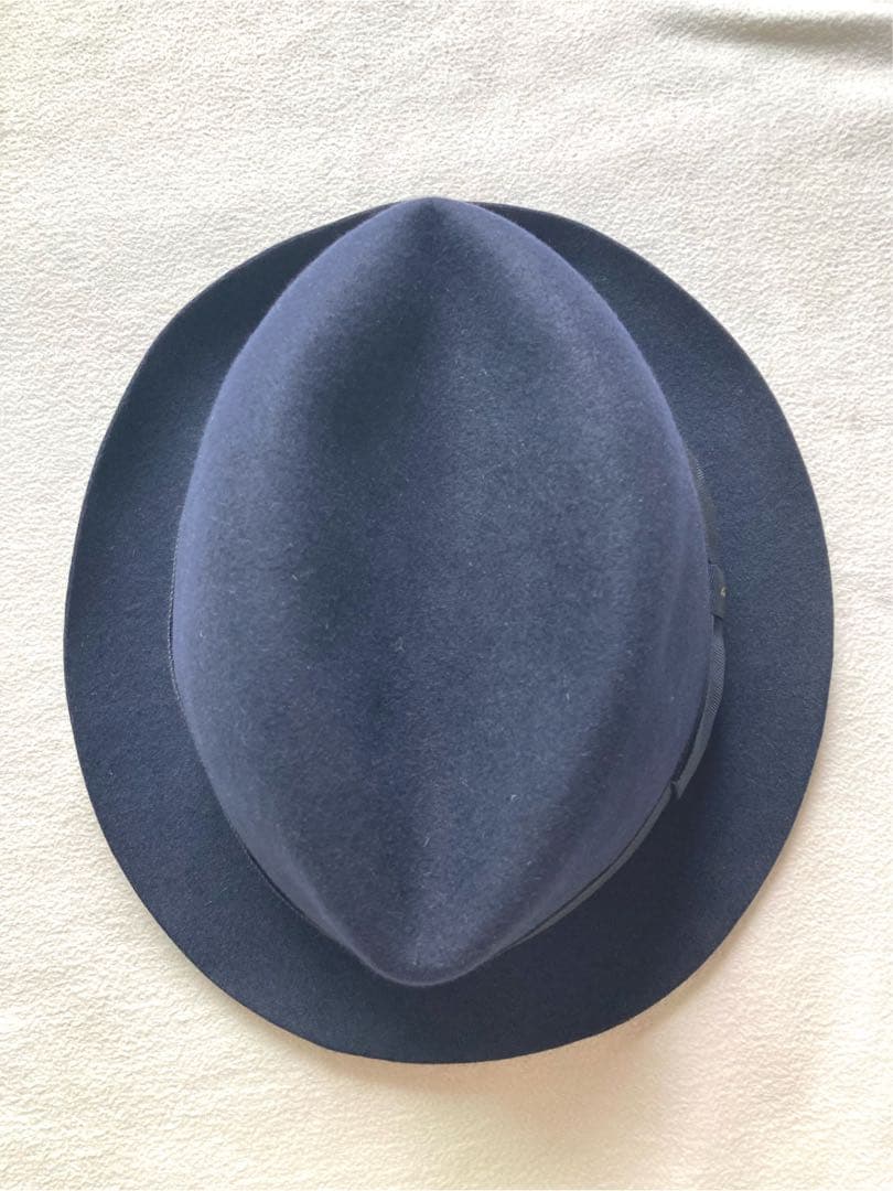 Borsalino 定番　ハット　ネイビー　サイズ58 イタリア製