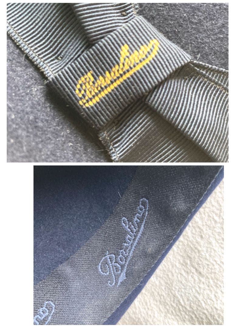 Borsalino 定番　ハット　ネイビー　サイズ58 イタリア製