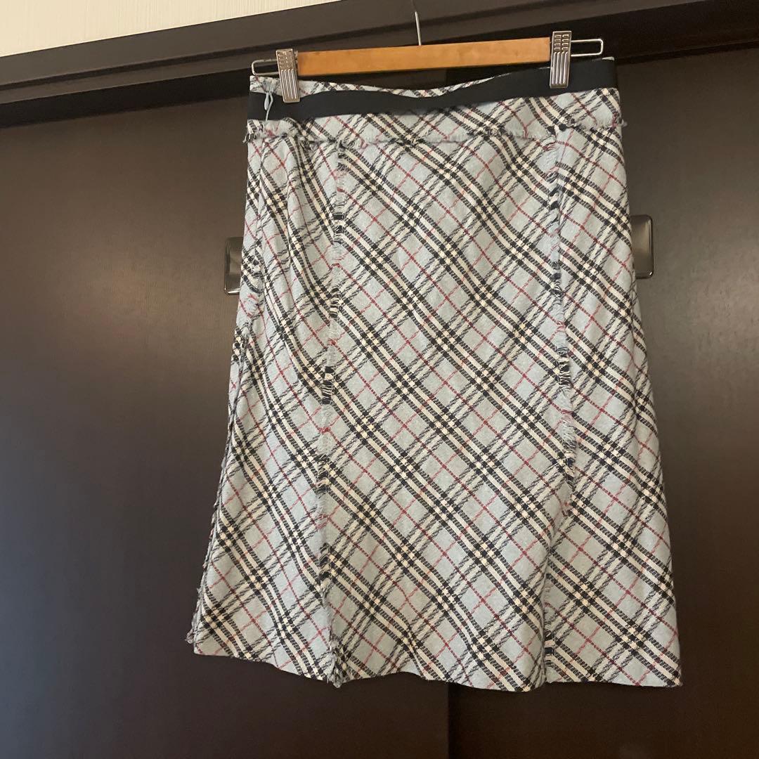BURBERRY BLUELAVEL シルク　スカート　38