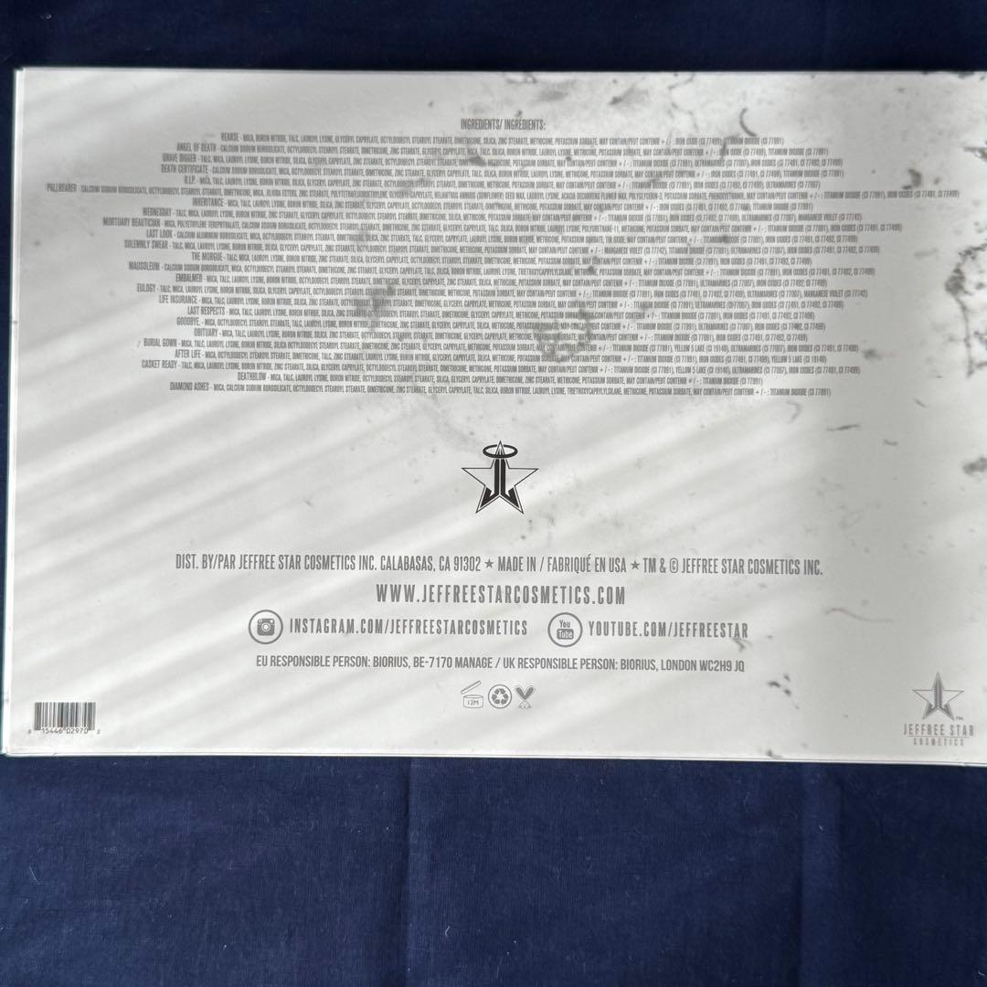 【Jefreestar】CREMATED アイシャドウパレット