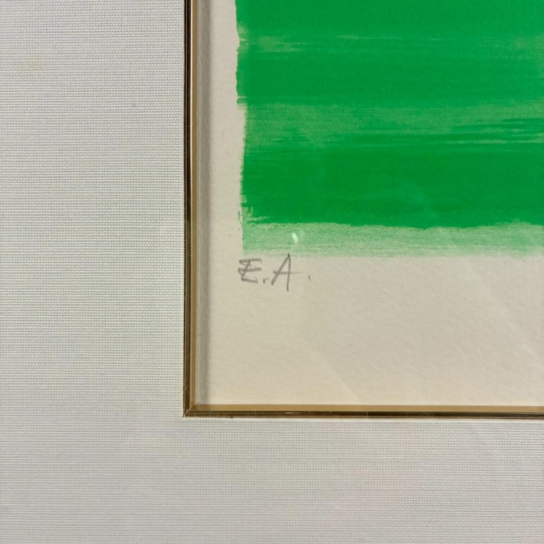 美品 アンドレ・ブラジリエ「海の前のレース」リトグラフ 直筆サイン入り 額縁入り