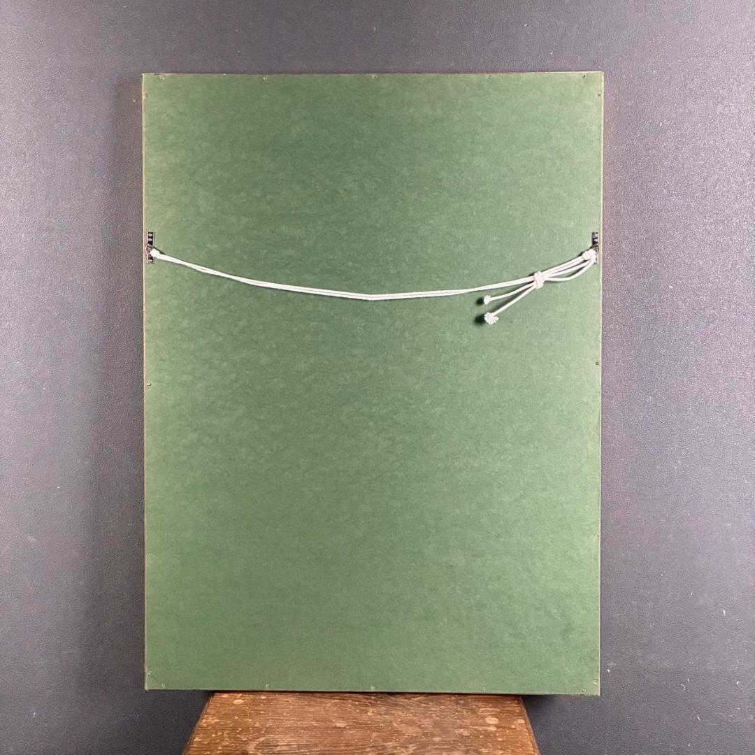 美品 アンドレ・ブラジリエ「海の前のレース」リトグラフ 直筆サイン入り 額縁入り