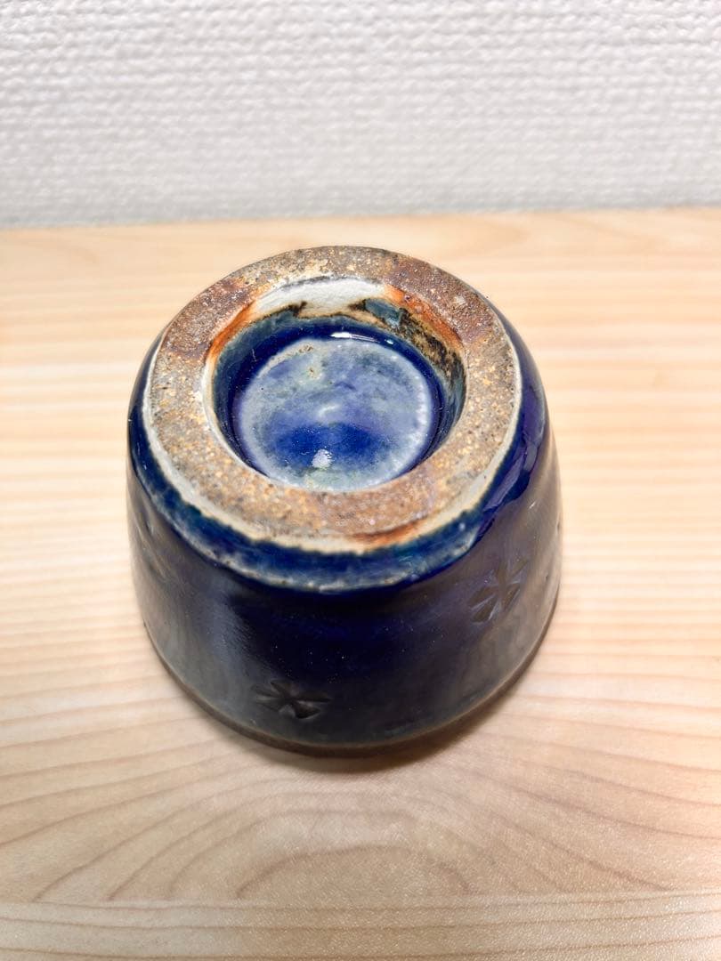 山本教行　瑠璃釉　小箱　検）民藝　出西窯　武内晴二郎　船木研児　スリップウェア