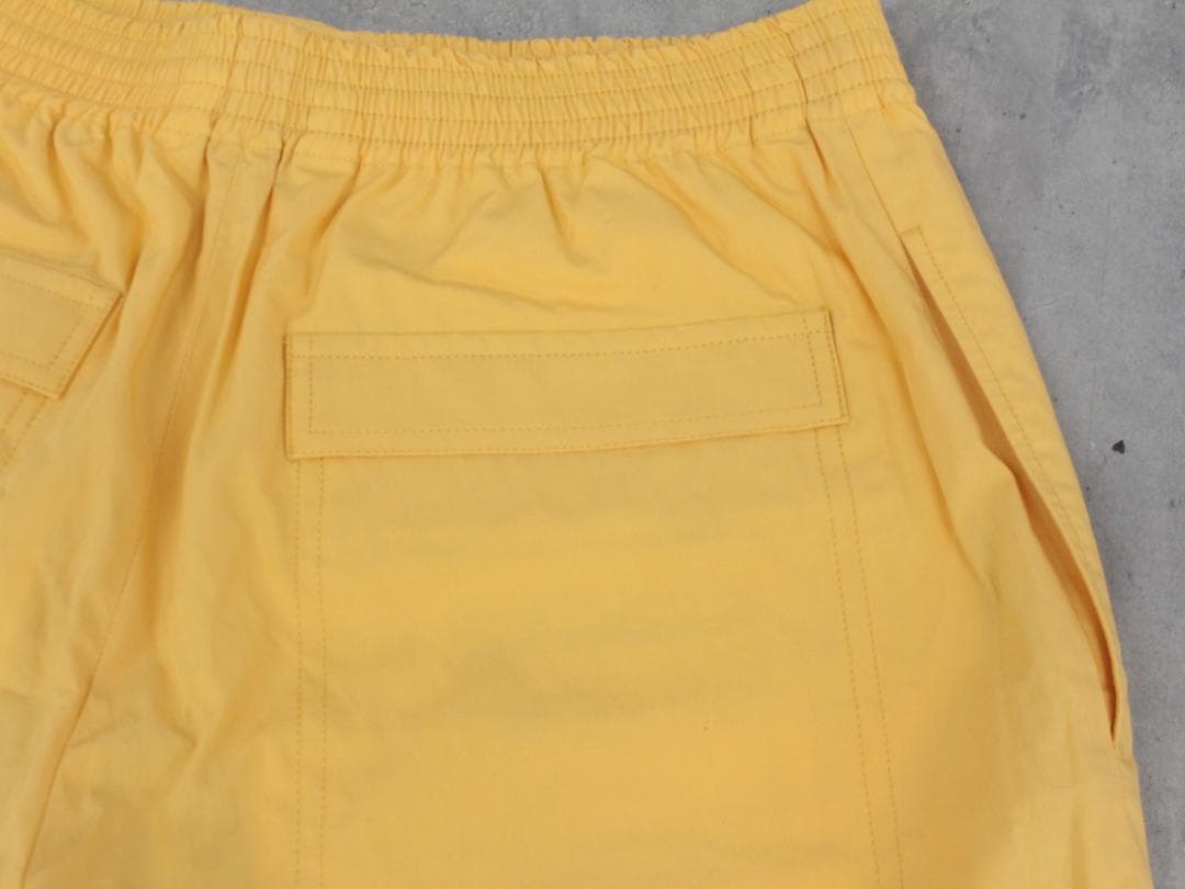 ▲HERMESエルメス ショートパンツ ボタンホック コットン イエロー