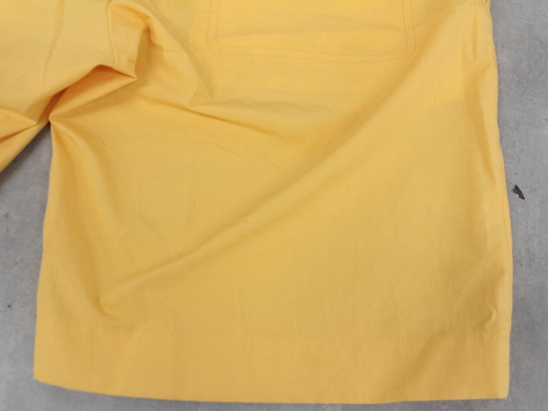 ▲HERMESエルメス ショートパンツ ボタンホック コットン イエロー