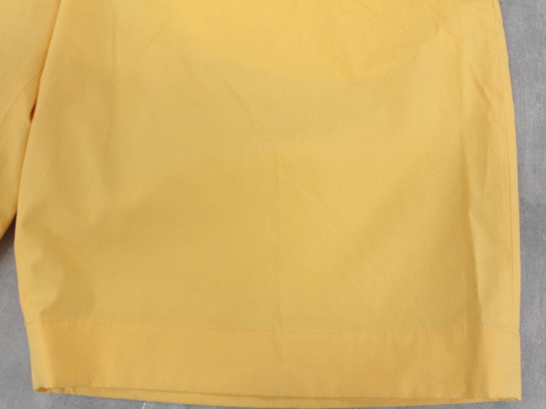 ▲HERMESエルメス ショートパンツ ボタンホック コットン イエロー