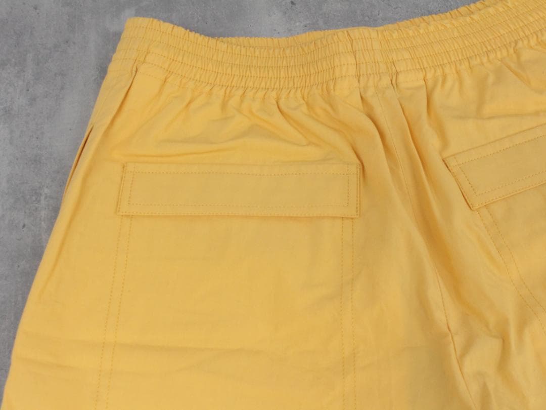 ▲HERMESエルメス ショートパンツ ボタンホック コットン イエロー