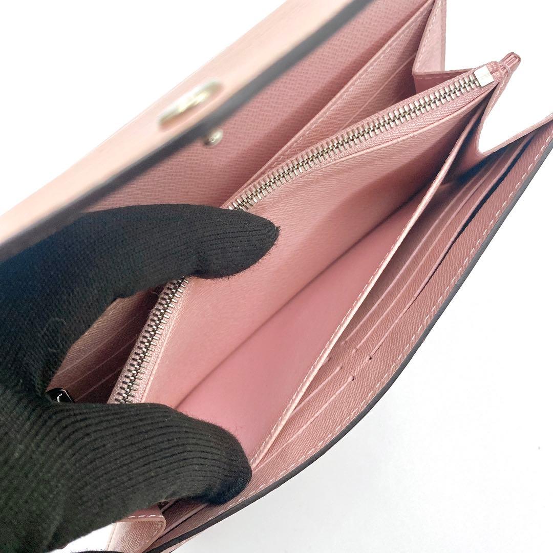 【箱付】ルイヴィトン エピ ポルトフォイユサラ 長財布 ローズバレリーヌ ピンク