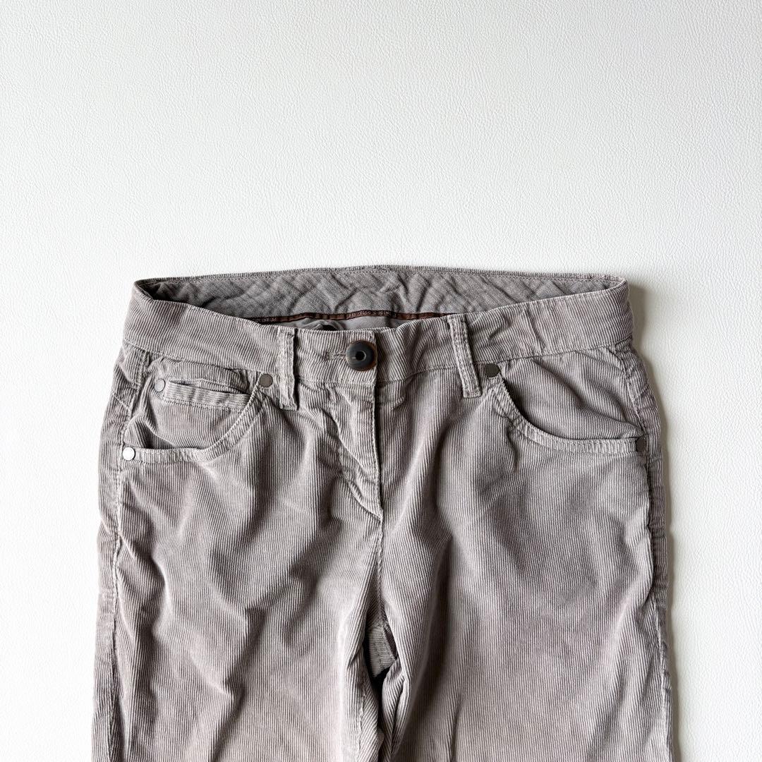 3263【美品】ブルネロクチネリ　コーデュロイパンツ　グレー　M