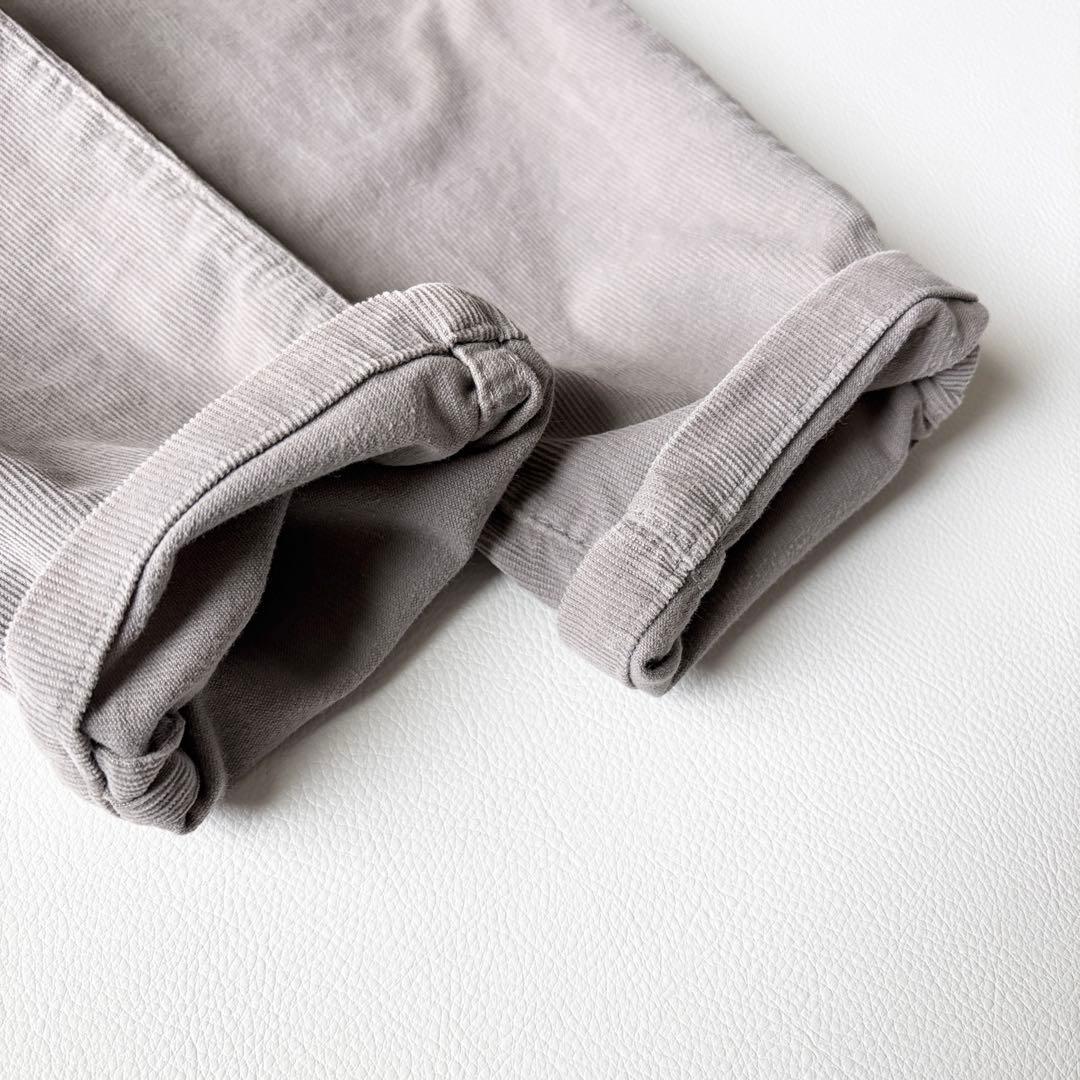 3263【美品】ブルネロクチネリ　コーデュロイパンツ　グレー　M