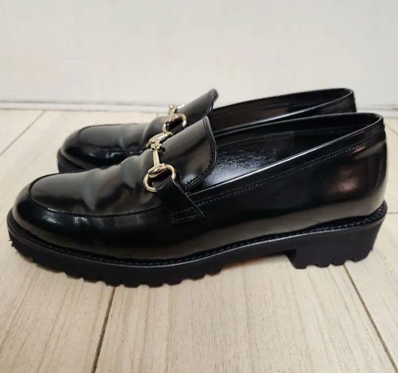 FABIO RUSCONI ブラックローファー★37