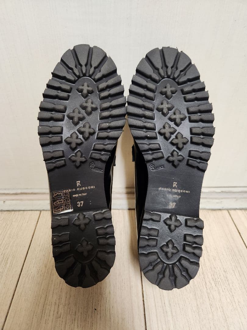 FABIO RUSCONI ブラックローファー★37