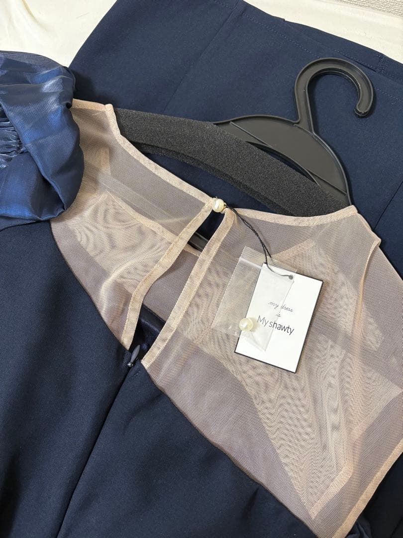 【My shawly】SHINY FRILL DRESS