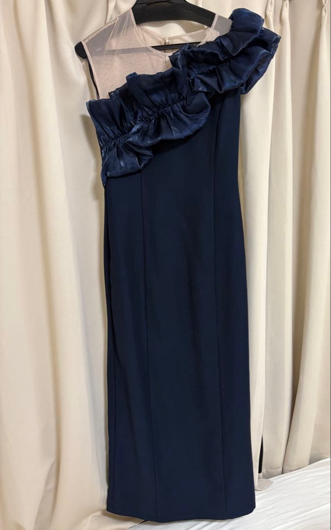 【My shawly】SHINY FRILL DRESS