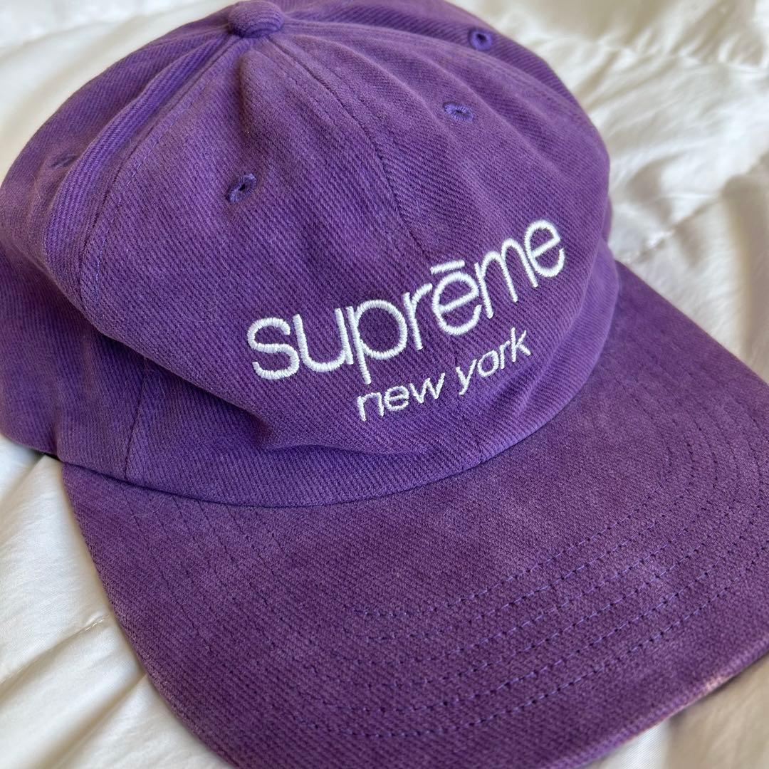 帽子 18SS Supreme Classic Logo 6-Panel Purple