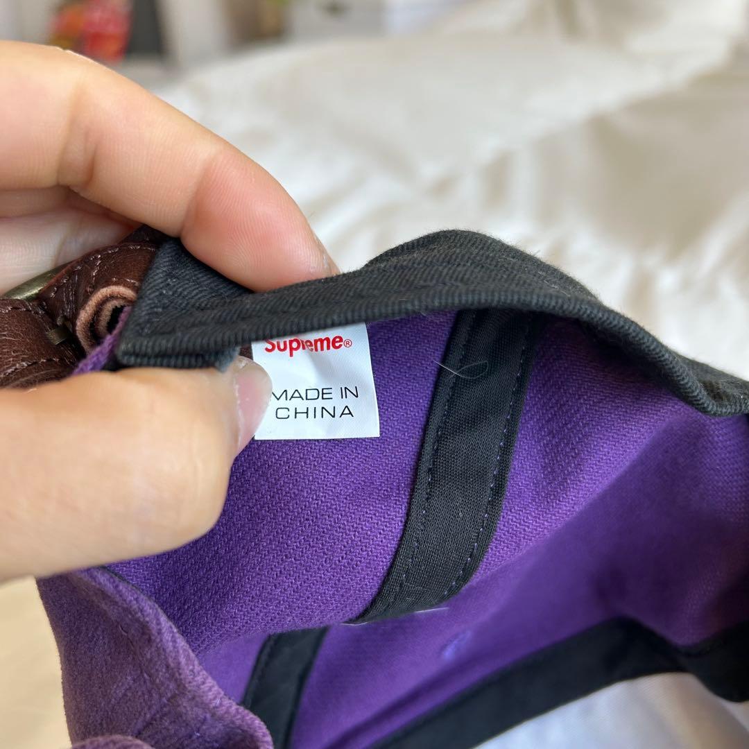 帽子 18SS Supreme Classic Logo 6-Panel Purple