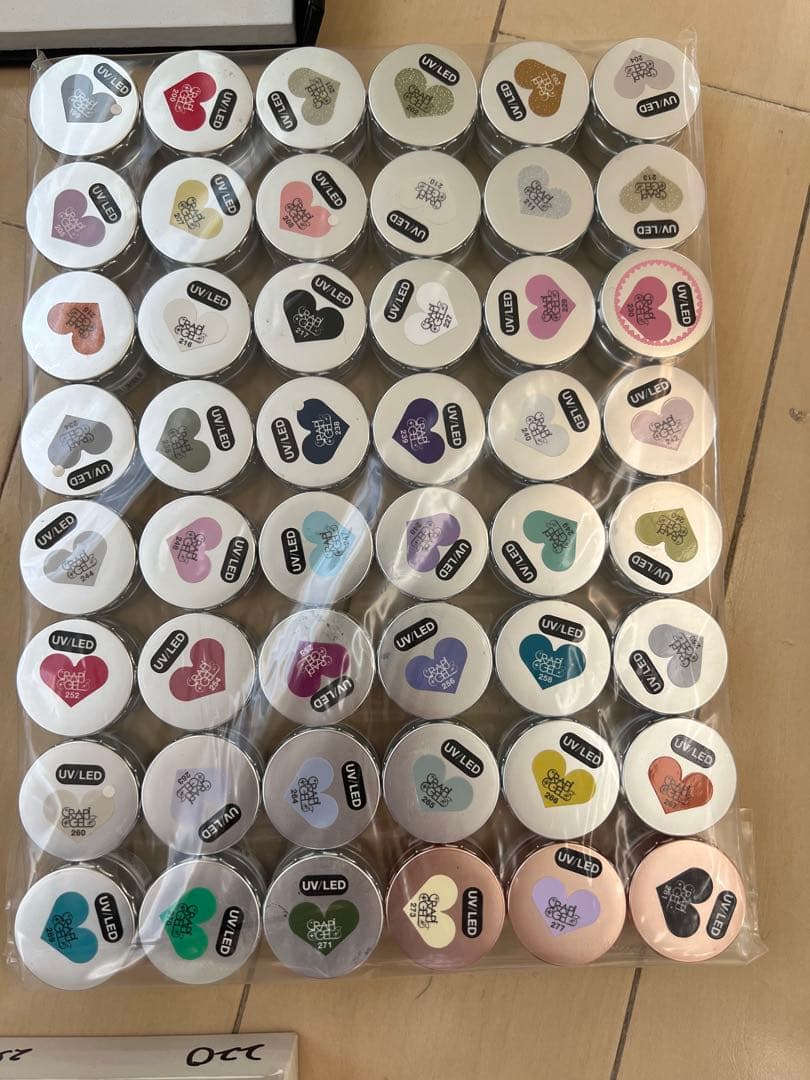 UV/LED対応ジェルネイルカラーセット