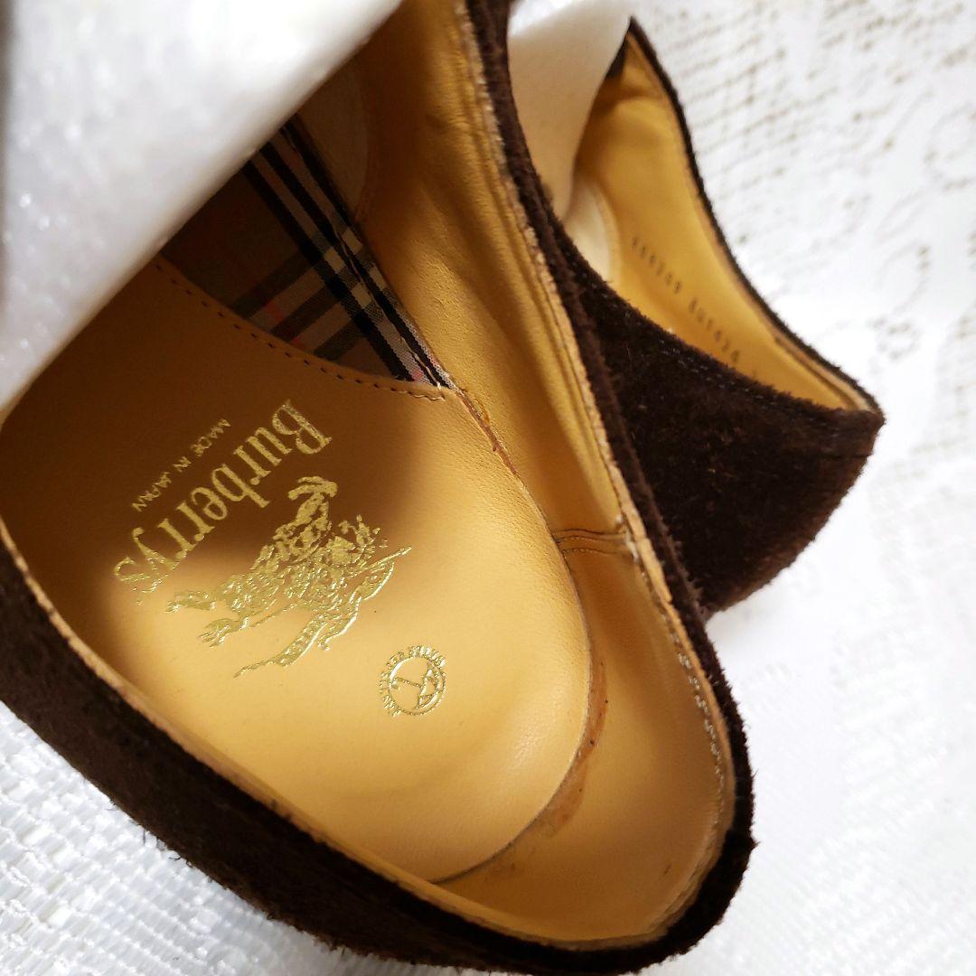 Burberrys ブラウン スエードメンズ靴◆バーバリー靴◆