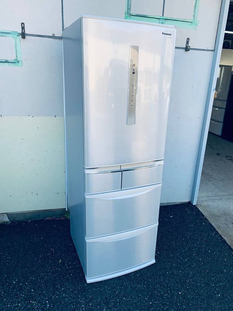 ①✅Panasonicノンフロン冷凍冷蔵庫✅ NR-E435T-N✅送料設置無料