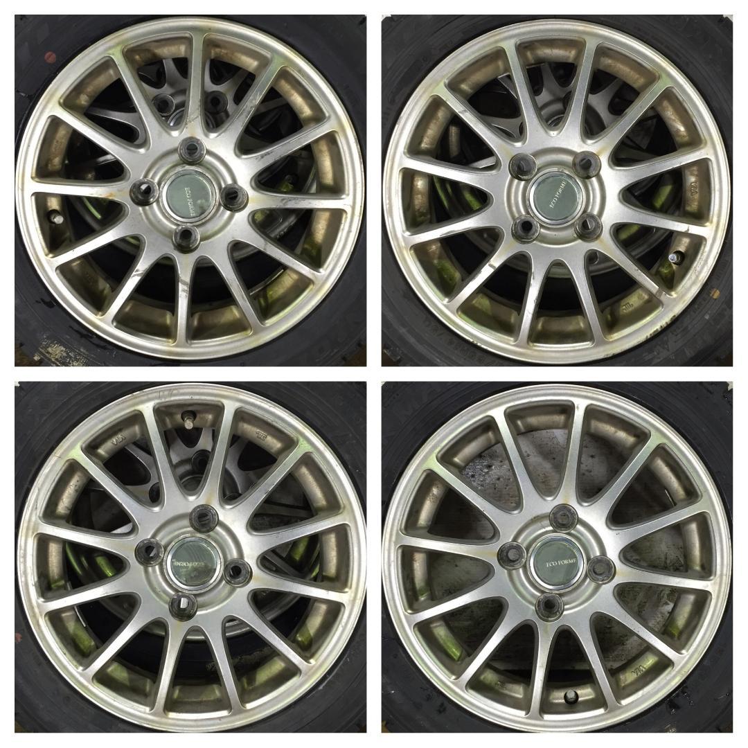 289 DUNLOP WM03 155/65R14 9.5分目 スタッドレス