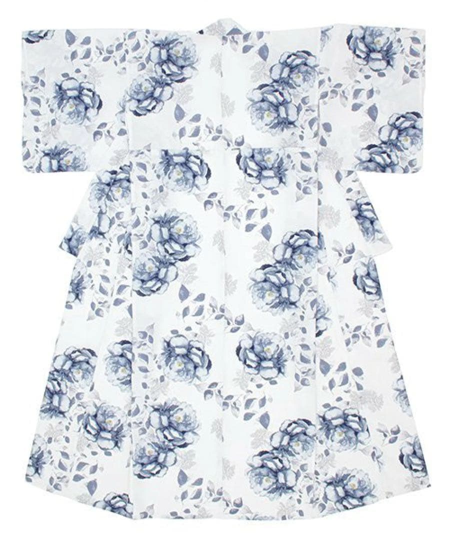 浴衣 2点セット レディース　SOUBIEN 浴衣 青 白 定価13,989円