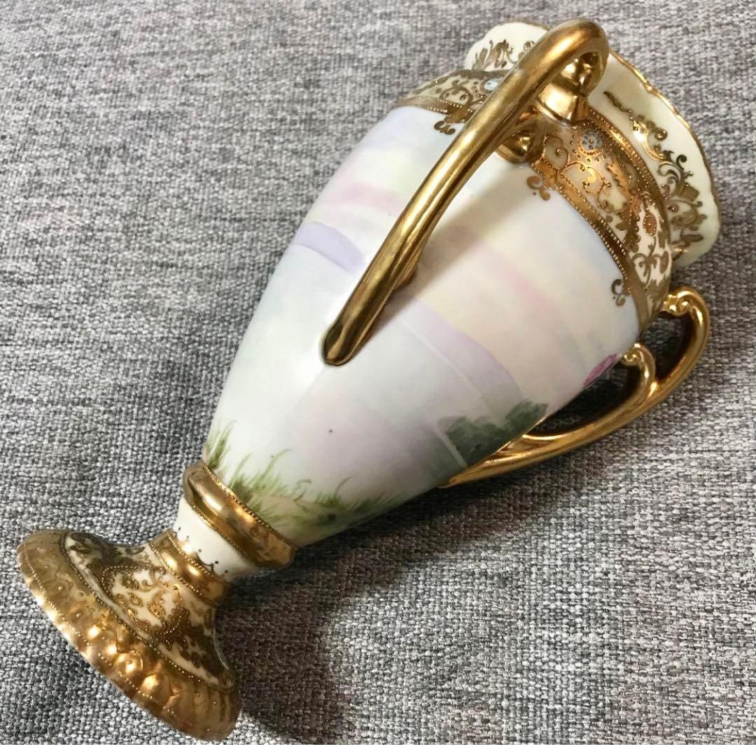 オールドノリタケ 花瓶 マルキ印