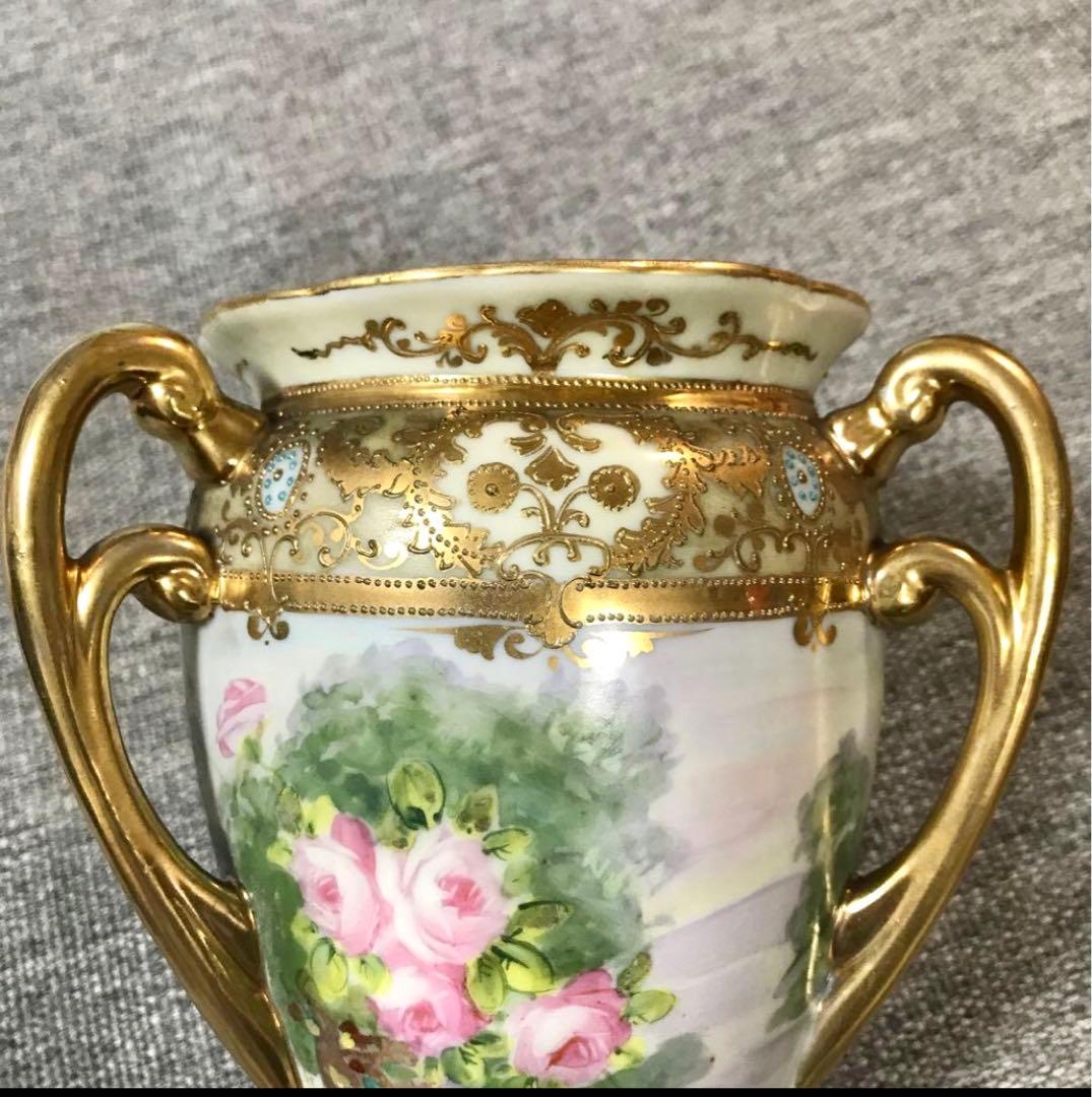 オールドノリタケ 花瓶 マルキ印