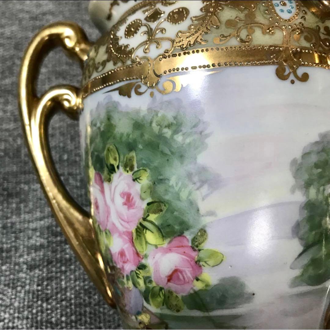 オールドノリタケ 花瓶 マルキ印