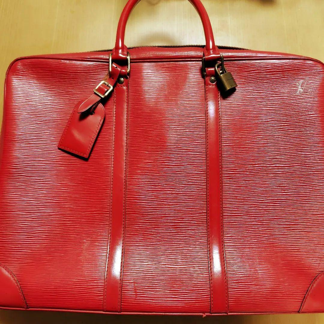 ルイヴィトン　LOUIS VUITTON 　エピ 　ビジネスバッグ　 赤