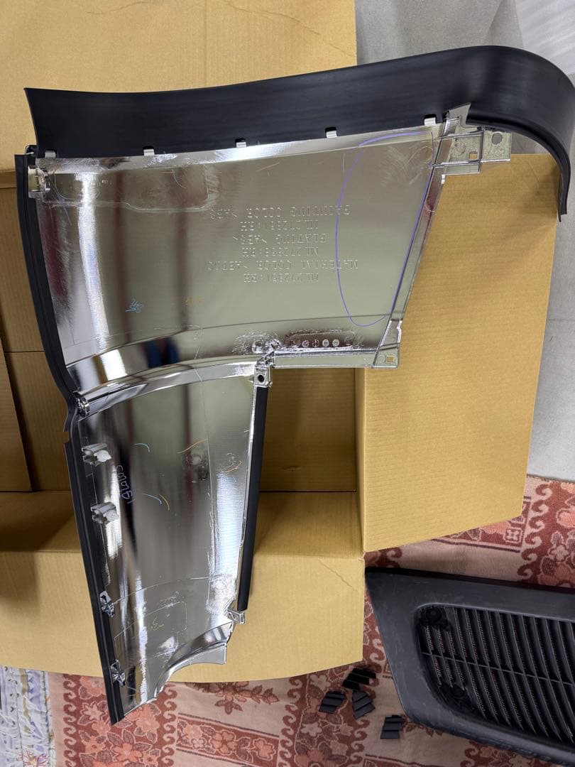 ふそう17スーパーグレート　純正コーナーメッキ