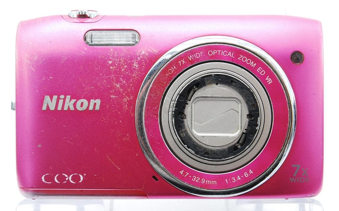 【動作確認済】Nikon S3500 ピンク バッテリー充電器SDカード付き