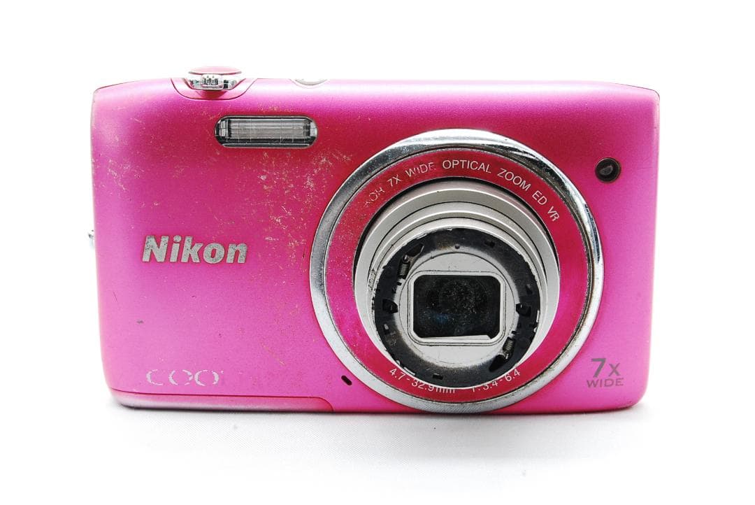 【動作確認済】Nikon S3500 ピンク バッテリー充電器SDカード付き