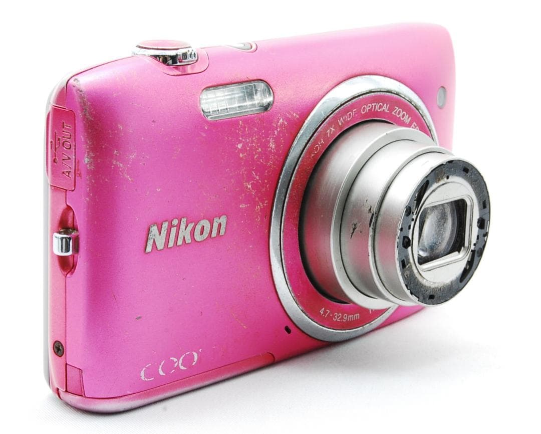 【動作確認済】Nikon S3500 ピンク バッテリー充電器SDカード付き