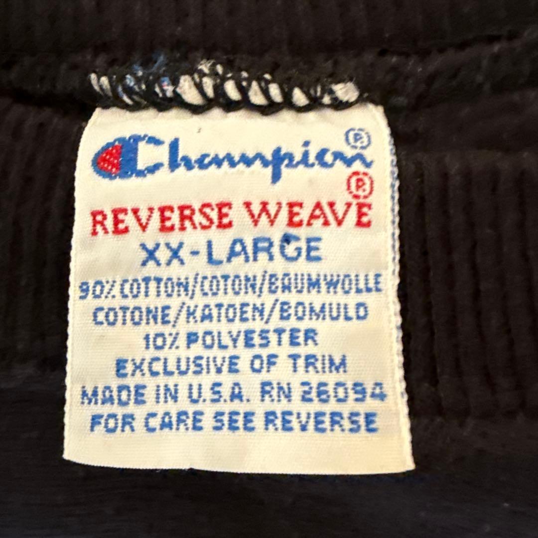 N*K様 希少　Champion リバースウィーブ　90s ブラック usa製