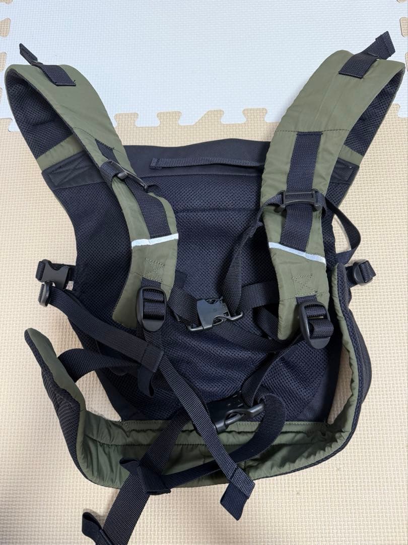 【美品】THE NORTH FACE 抱っこ紐 オリーブグリーン　ポーチ付き