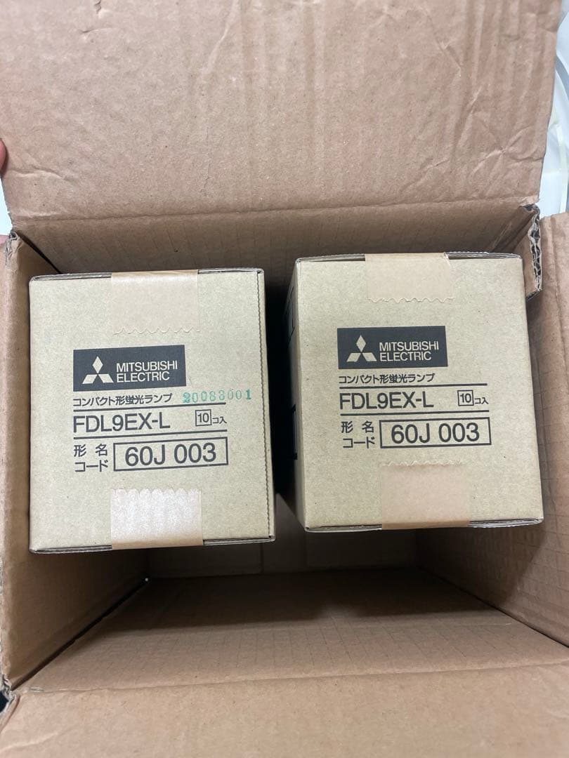 三菱 コンパクト形蛍光灯9形・電球色BB・2 FDL9EXL 20個セット