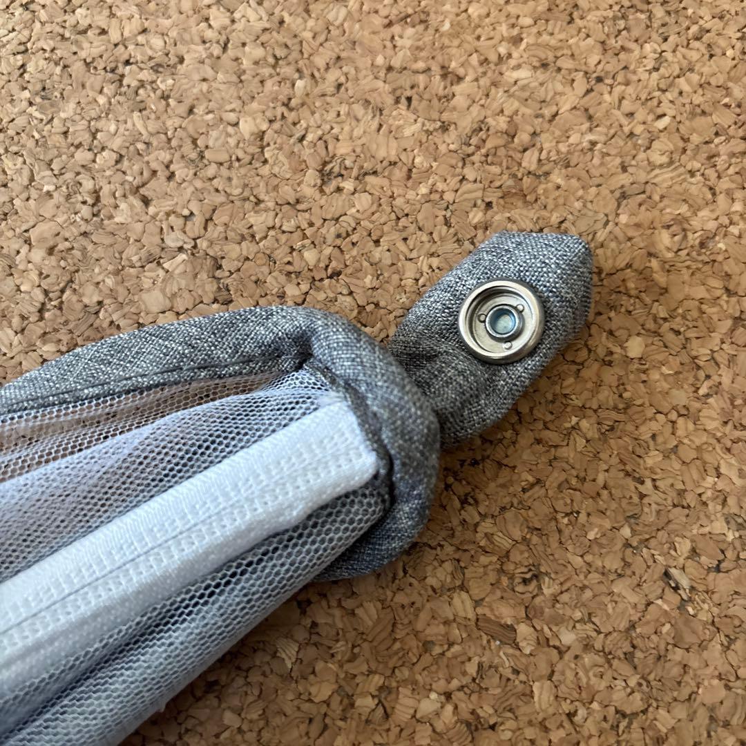 HZDMJ 折りたたみベビーベッド グレー