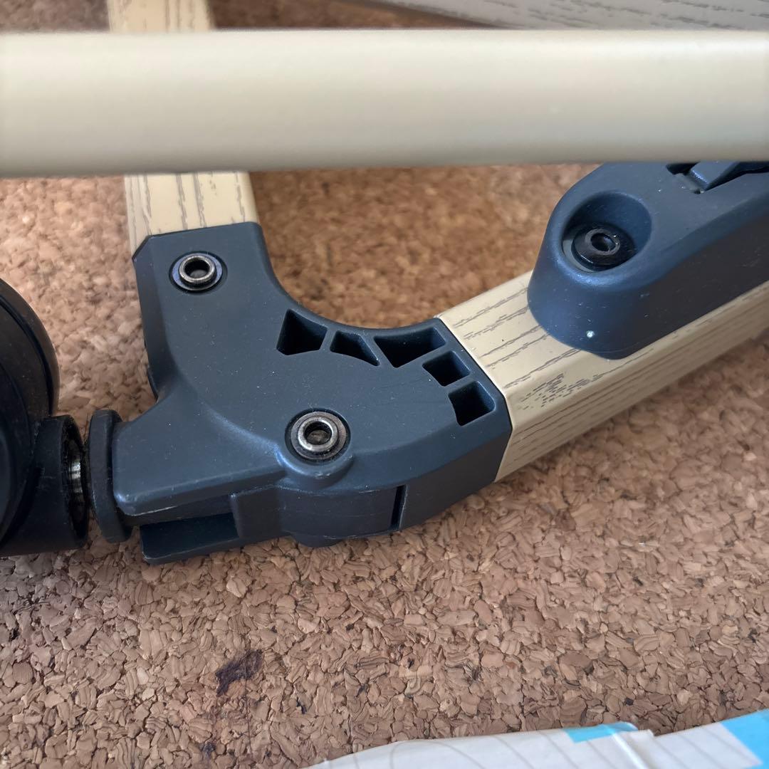 HZDMJ 折りたたみベビーベッド グレー