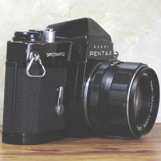 整備済完動　PENTAX SP黒＋Super-Takumar 55mm F1.8
