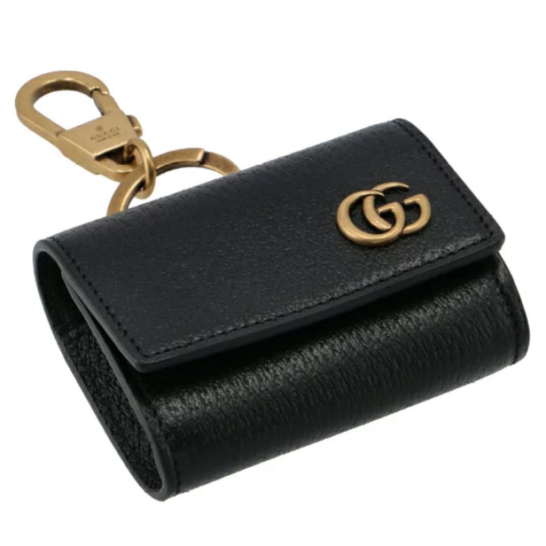 Gucci GGロゴ付きレザーケース