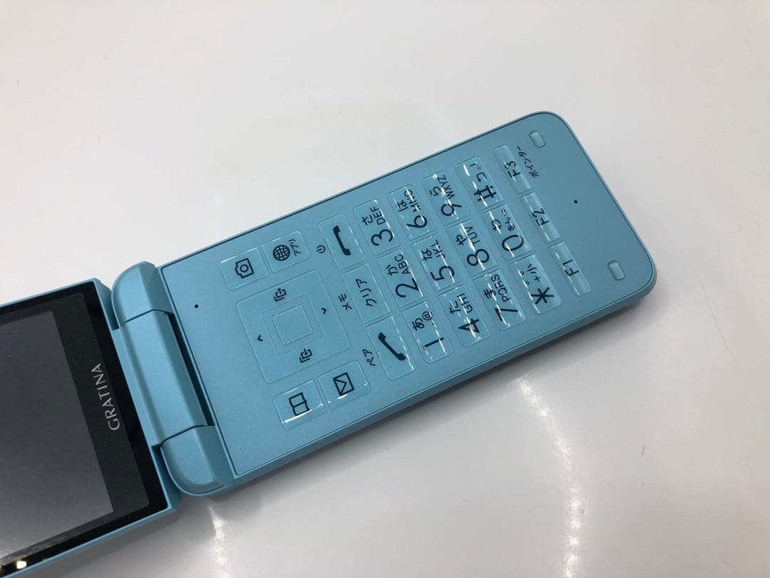 【SIMロック解除済 】au GRATINA KYF42 ライトブルー